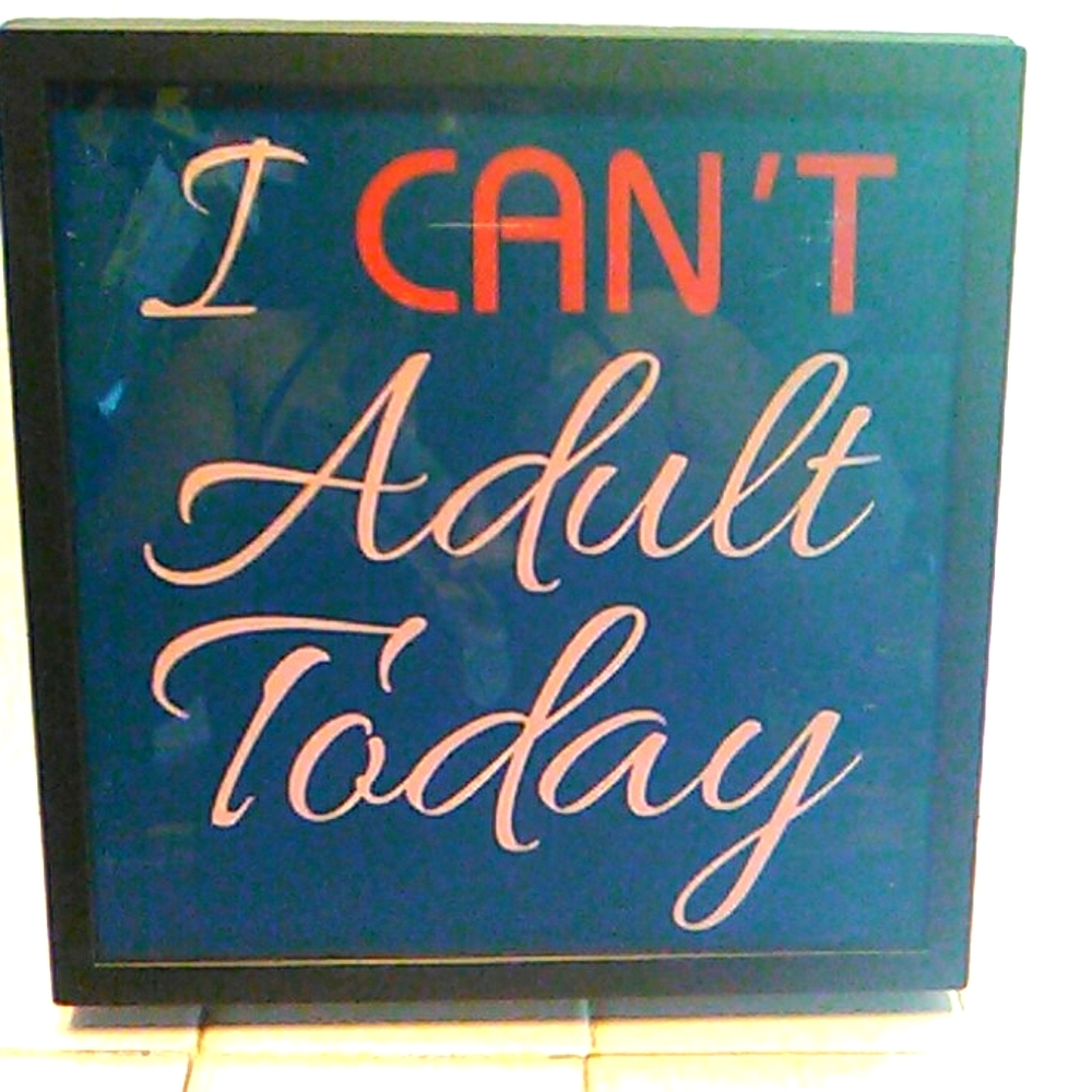 Nwt "I Can't Adult Today" Light - Picture 1 of 6